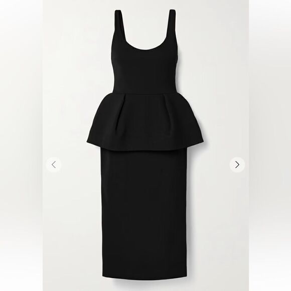 New CUSHNIE Jersey Crepe Peplum-Waist Bodycon Dress Size 6 - Picture 8 of 16